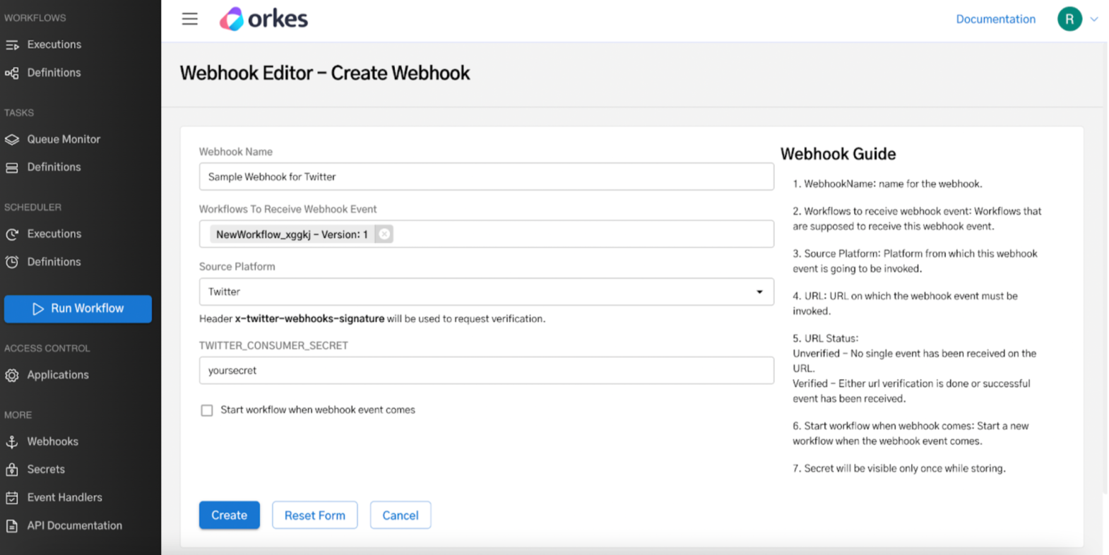 Signature-based verifier webhook