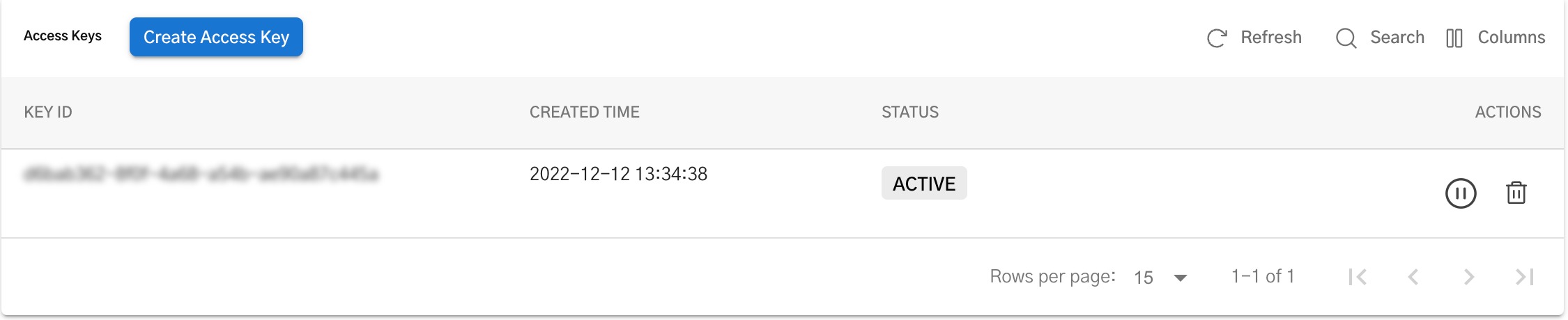 Generated Key in the Conductor