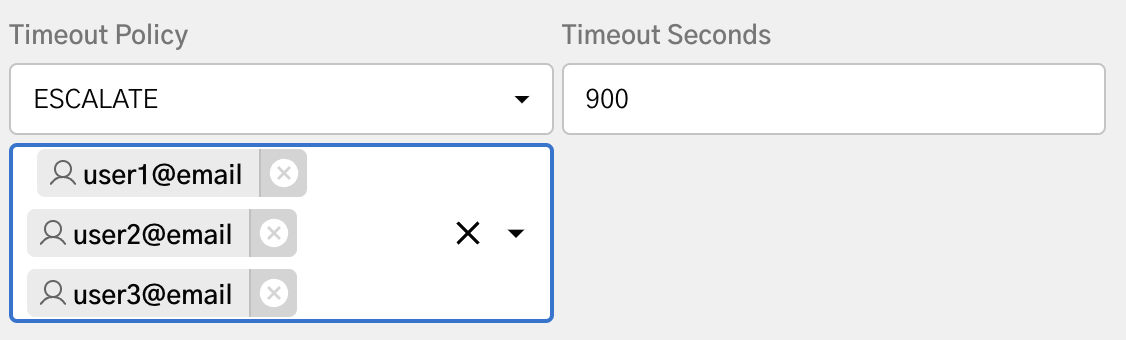 Escalate time out policyr