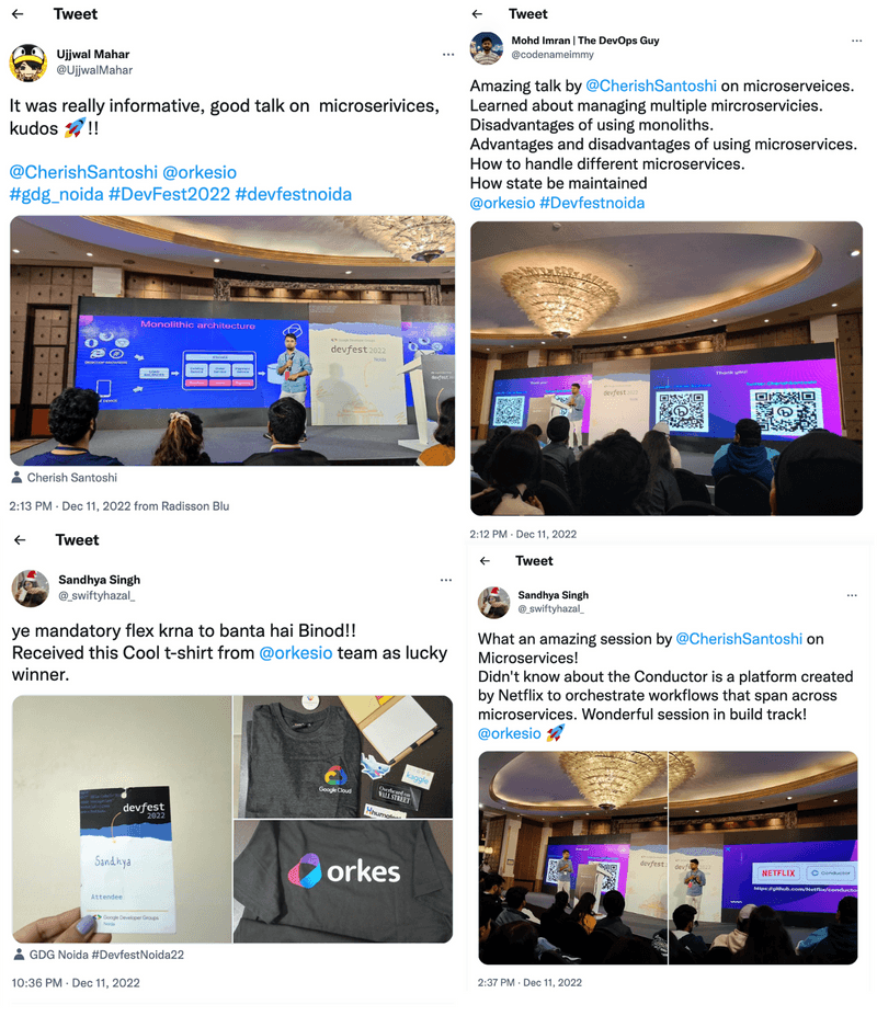 What people had to say about Orkes at DevFests