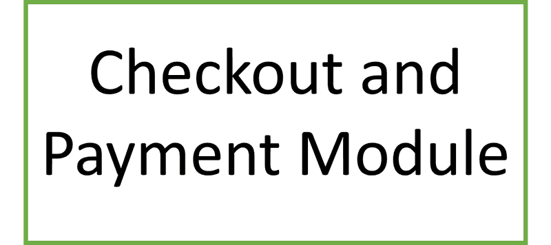 Checkout and payment module